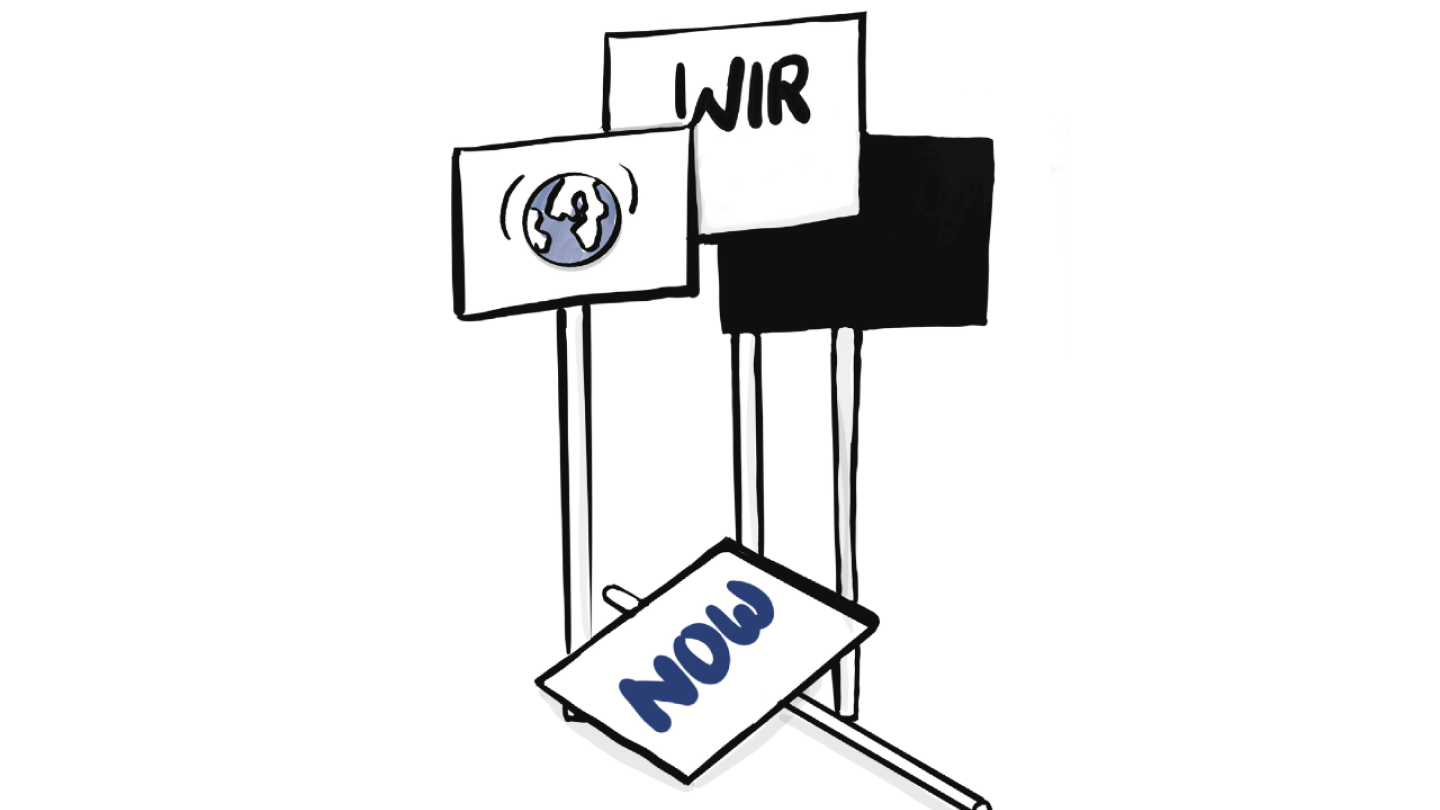 Illustration: Salom Beaury Bild von verschiedenen Plakaten die zum Aktiv werden aufrufen