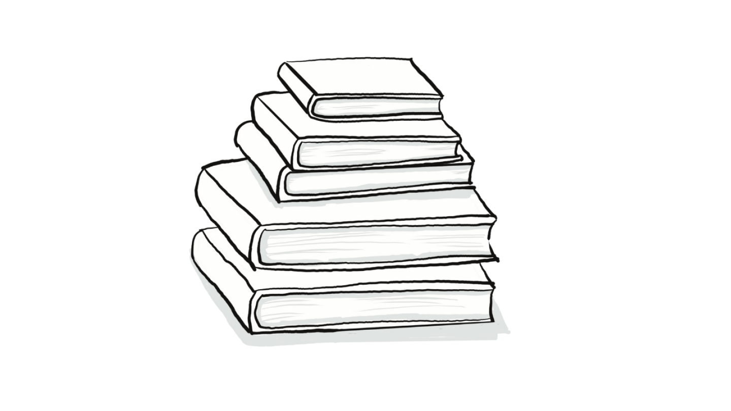 Illustration: Salom Beaury Stapel Bücher