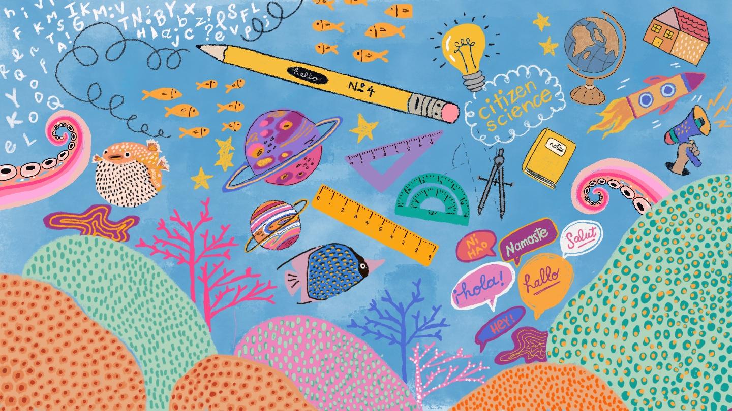 Illustration zu Citizen Science in Schulen