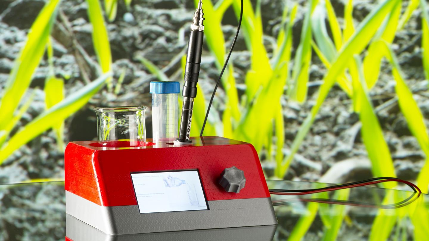 Demonstrator des elektrochemischen Nitrat-Messkits; Foto: Fraunhofer EMFT / Bernd Müller