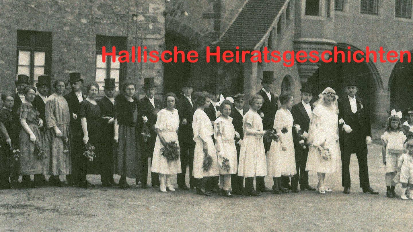 Heirat in der Moritzburg Halle, 1923, Bild: Privatbesitz