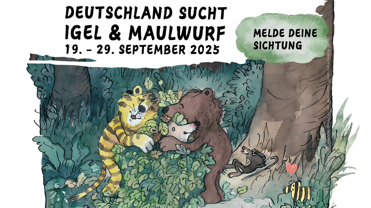 "Deutschland sucht Igel & Maulwurf" Quelle: Deutsche Wildtier Stiftung und JANOSCH MOTIV © JANOSCH FILM & MEDIEN AG, BERLIN